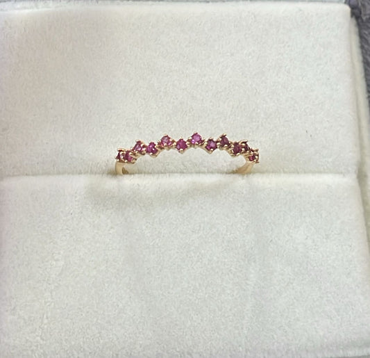Anillo Zig Zag Ruby