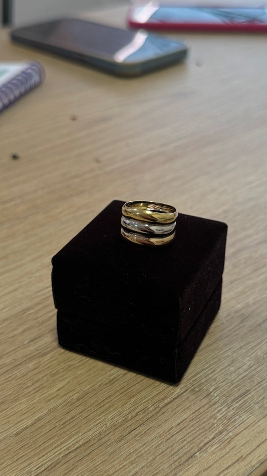 Anillo tres oros