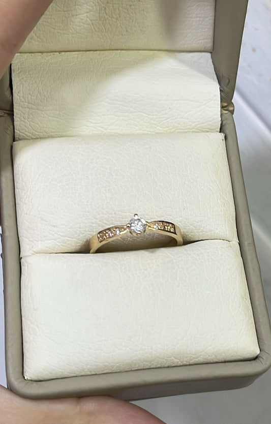 Anillo Solitarios Chispitas